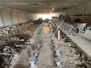 Rock Creek Parkway Pedestrian Underpass during construction