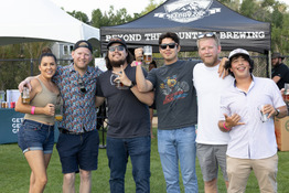 Group of friends enjoying the Beer Festival.