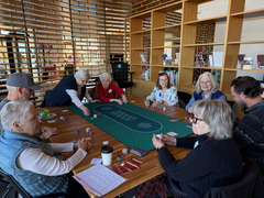 group of seniors playing poker at the SCC