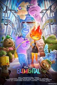 Movie flyer for Disney/Pixar's movie Elemental