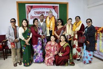 Members of the Superior Khandbari Sister City Project take a photo with Khandbari residents on a trip to Nepal