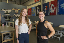Impact Sports team posing in front of their recovery center.