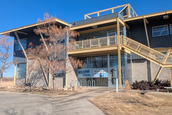 Outside the Boulder County Recycling Center.