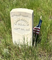 WWII veteran headstone located in the Superior Cemetery