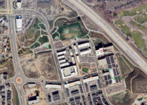 Satellite view of Downtown Superior.