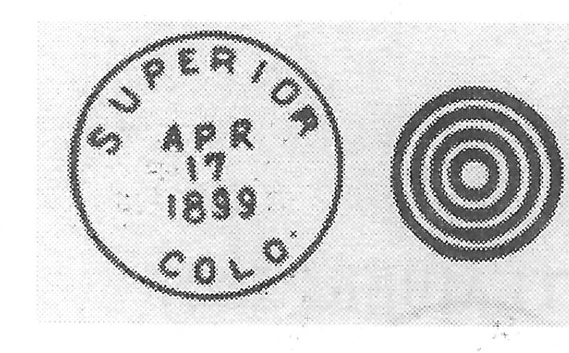 Superior postmark for the historic Superior Post Office.