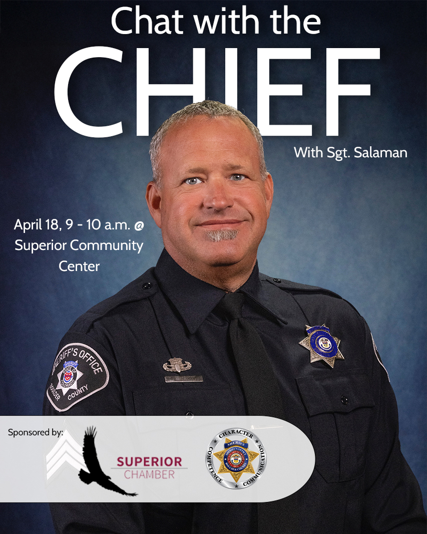 Chat with the Chief poster featuring Sgt. Salaman.