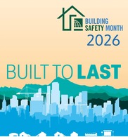 Built to Last National Building Safety Month 2026 graphic