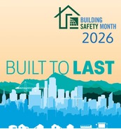 Built to Last National Building Safety Month 2026 graphic