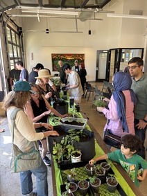 Participants attend a free garden workshop in 2025 at the Superior Community Center