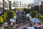 Crowds and vendors fill Main Street in Downtown Superior for the Summer Market