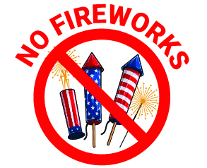 No Fireworks graphic