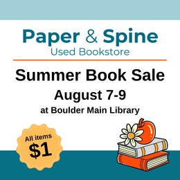 Paper and Spines Summer Book Sale.