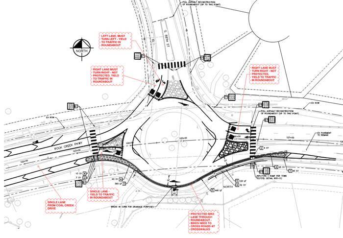 South 88th street roundabout.