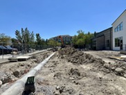 Construction in process outside of the Superior Community Center