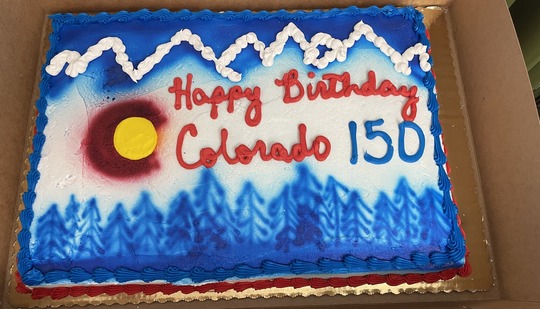 Colorado 150 cake.
