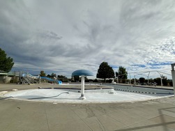 South pool construction.