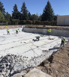 North Pool Demolition. 