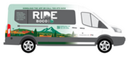 Graphic of van with Ride SouthEast