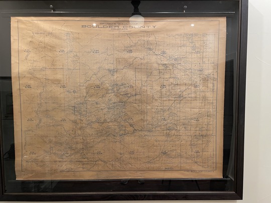 Drum's wall map of Boulder County.