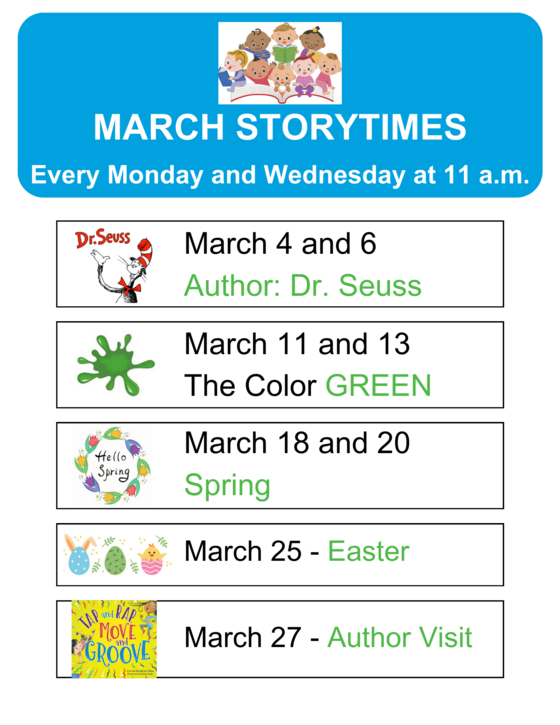 March Storytimes