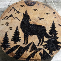 Wolf Wood Art