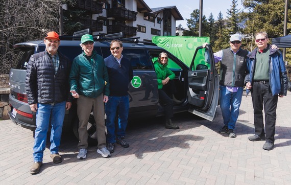Council members at Zipcar ribbon cutting