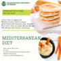 Food items in a Mediterranean diet