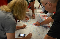 Staff in the county's Emergency Operations Center
