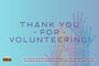 Graphic thanking residents for volunteering