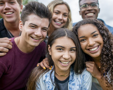 children smiling for the camera