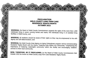 The proclamation that the Weld County Board of Commissioners read on Oct. 3