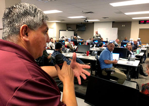 Steve Moreno speaking in the county's Emergency Operations Center.