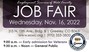 Employment Services of Weld County: Job fair Wednesday, Nov. 16 2022.