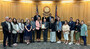 Members of the Department of Human Services with the board of commissioners.
