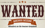 The top portion of a poster. Text reads: "Wanted"