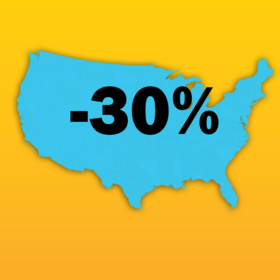 30% NACO reported decrease in GDP for Weld County and 541 other U.S. counties from 2010 to 2020.