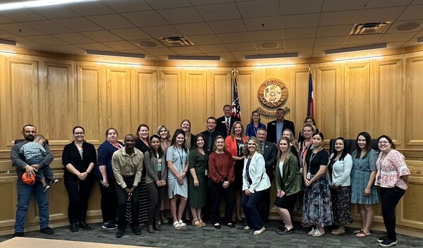 Reunification Month, staff recognition photo