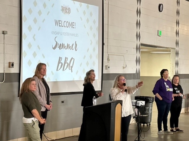 Speakers at BBQ event