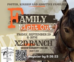 Family Night Out ad, featuring an image of a horse
