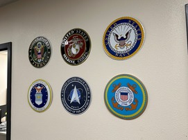 Military seals.