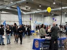 People in attendance at the Young Adult Job Fair. 