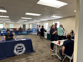 People in attendance at a job fair, hosted by Employment Services of Weld County. 