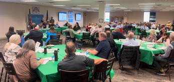 Attendees at a community meeting on growth. 