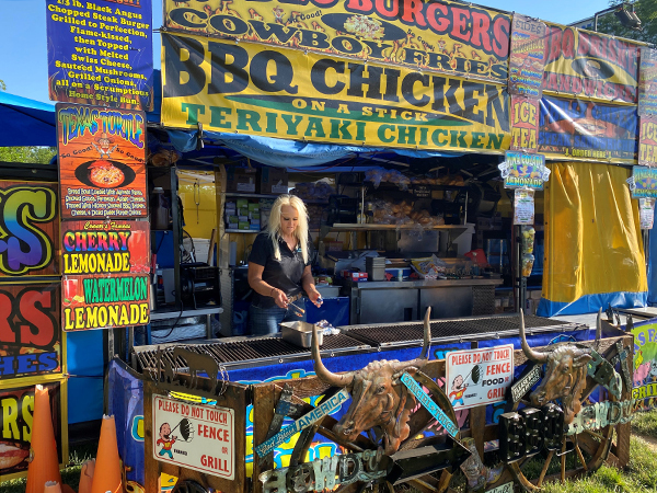 A food booth at the Greeley Stampede.