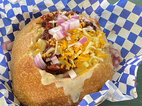 A stuffed baked potato.