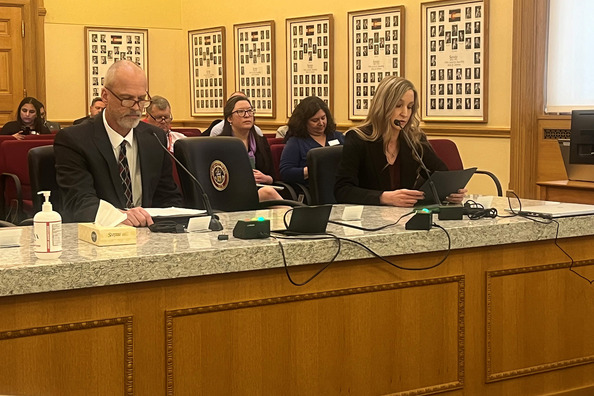 John Witwer and Jamie Sanders testifying in support of the new ICPC.