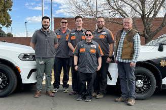 Director David Springer, Deputy Director Francisco Amparan and members of Weld County Fleet Services. 