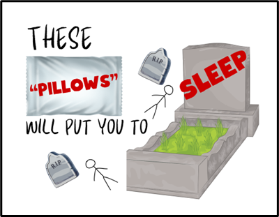 These pillows will put you to sleep poster