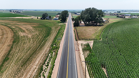 Aerial view of Weld County Road 29